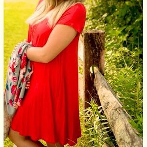 Swing Tunic Dress with Pockets